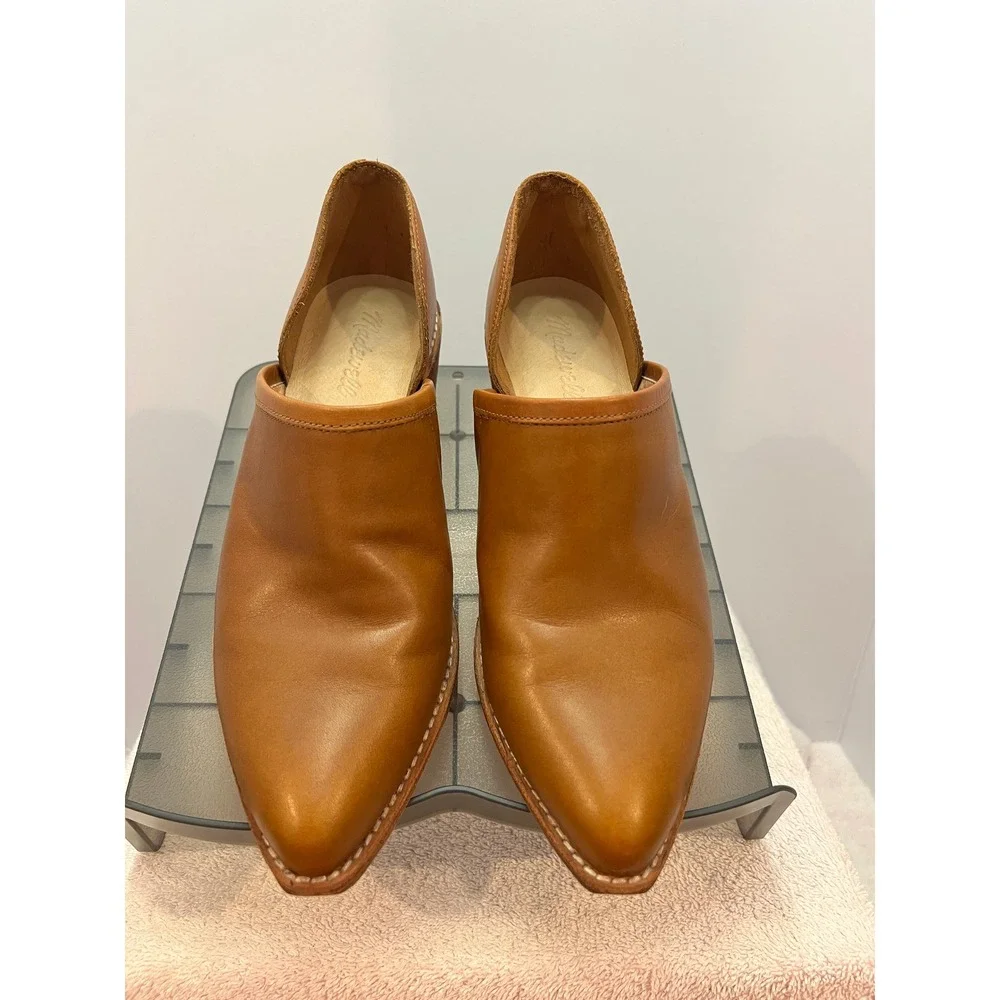 Madewell The Brady Low Cut Bootie Tan Leather Size 8.5